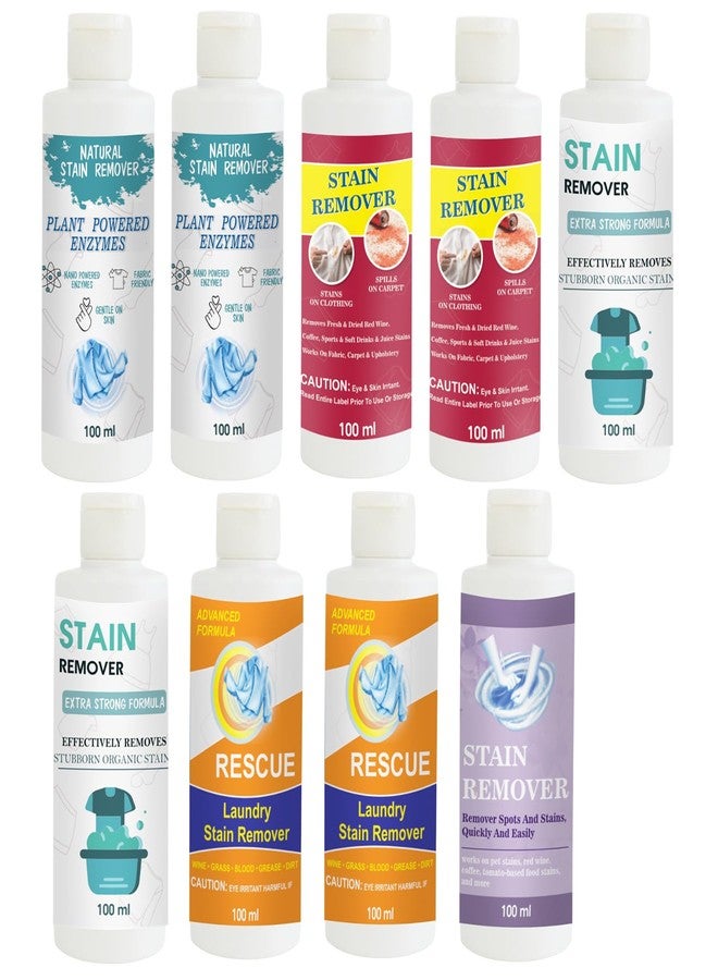 مجموعة مزيل بقع توفوس: قطعتان للقميص، قطعتان للأحمر، قطعتان للدمى، قطعتان للبرتقالي، وقطعتان للأرجواني | محلول تنظيف متعدد الأسطح للملابس والأقمشة والمفروشات (100 غرام لكل قطعة) - Image 1